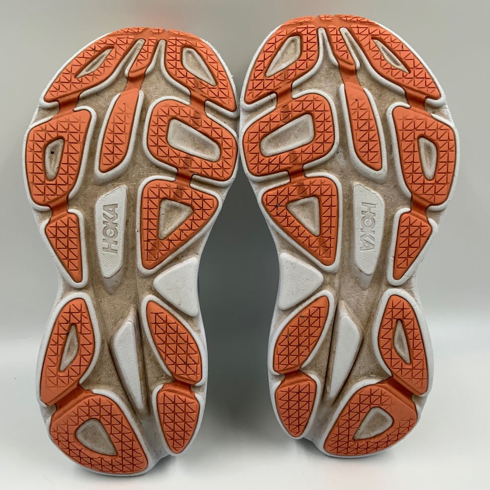 Hoka Bondi 8 Womens Running Shoes Blue Orange Yellow Sneakers 1127952 - Picture 10 of 10